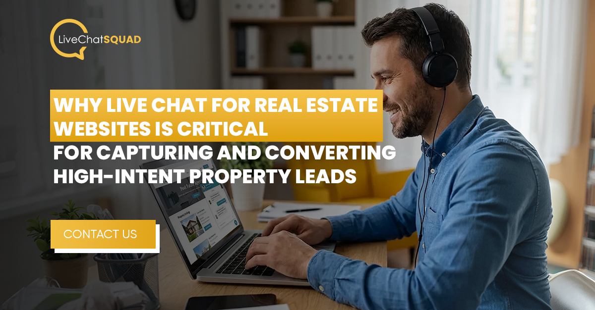 You are currently viewing Why Live Chat for Real Estate Websites Is Critical for Capturing and Converting High-Intent Property Leads